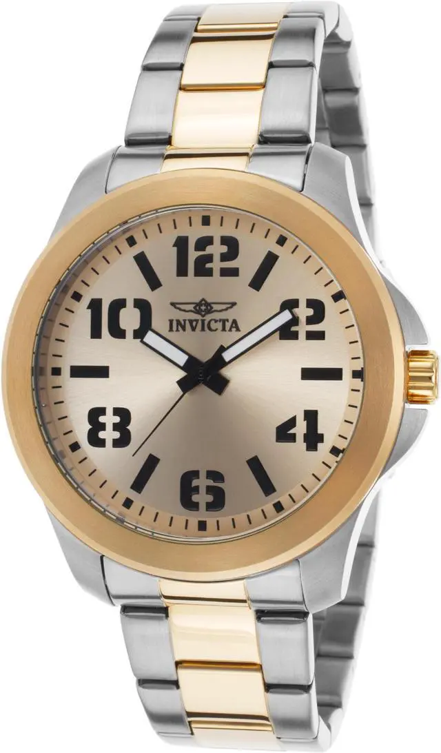 Main image of Invicta 21441 Men's Specialty Ss And 18K Gp Ss Gold-Tone Dial Stainless Steel Watch