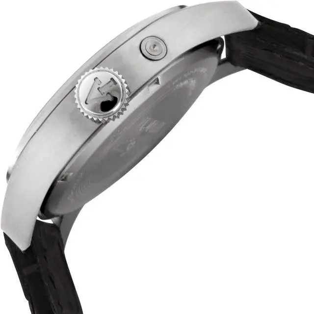 Alt view image 3 of 17 - Men's Invicta II Black Dial Black Calf Leather