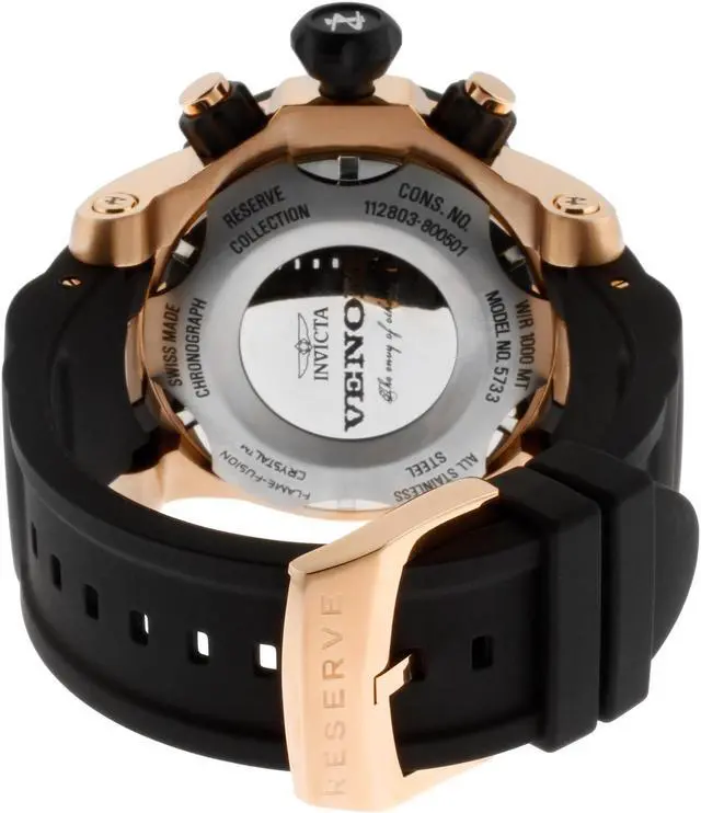 Alt view image 2 of 16 - Invicta 5733 Men's Venom Reserve Chronograph Black Polyurethane And Dial Watch