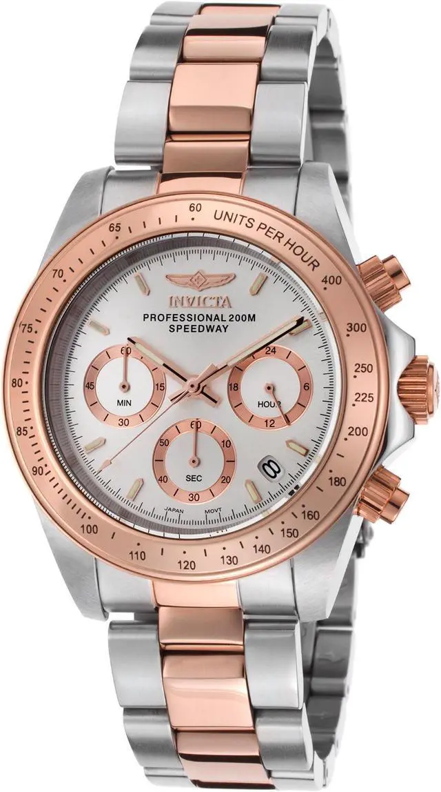 Alt view image 3 of 7 - Invicta Men's 17030 Speedway Chronograph & Silver Dial & Two Tone Stainless Steel