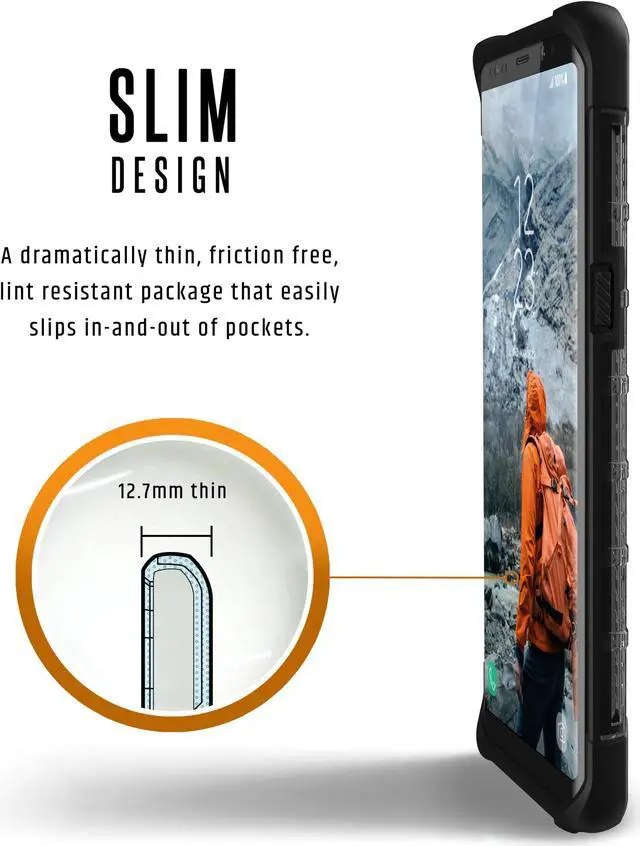Alt view image 4 of 9 - UAG Samsung Galaxy Note 8 Plasma Feather-Light Rugged [Ash] Military Drop Tested Phone Case