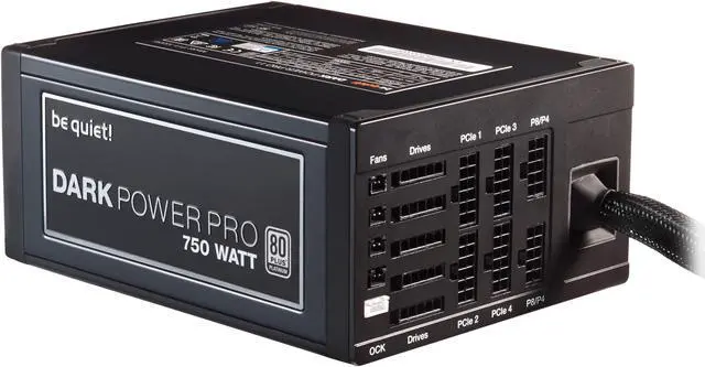 Alt view image 2 of 9 - be quiet! Dark Power Pro 11 750W ATX 12V 80 Plus Platinum Modular Power Supply – Silent Wings 3 Fan