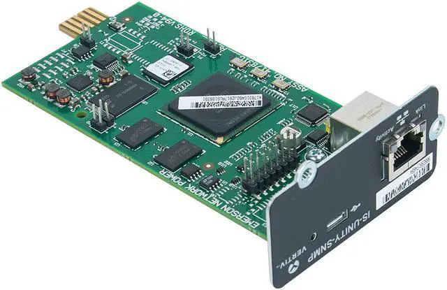 Main image of Vertiv Liebert IntelliSlot Unity - SNMP - Network Card | Remote Monitoring - Data Center Monitoring| Adapter| 10Mb LAN/100Mb LAN |Micro-USB Port