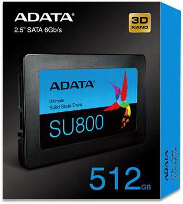 Alt view image 4 of 20 - ADATA Ultimate SU800 512GB 3D NAND 2.5 Inch SATA-III Internal Solid State Drive (ASU800SS-512GT-C)