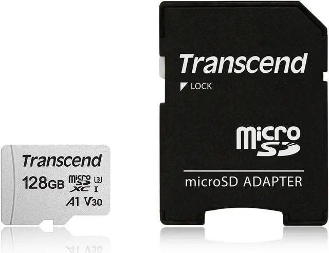 Main image of Transcend 300s 128GB Class 10/UHS-I U3 microSDXC with Adapter TS128GUSD300SA