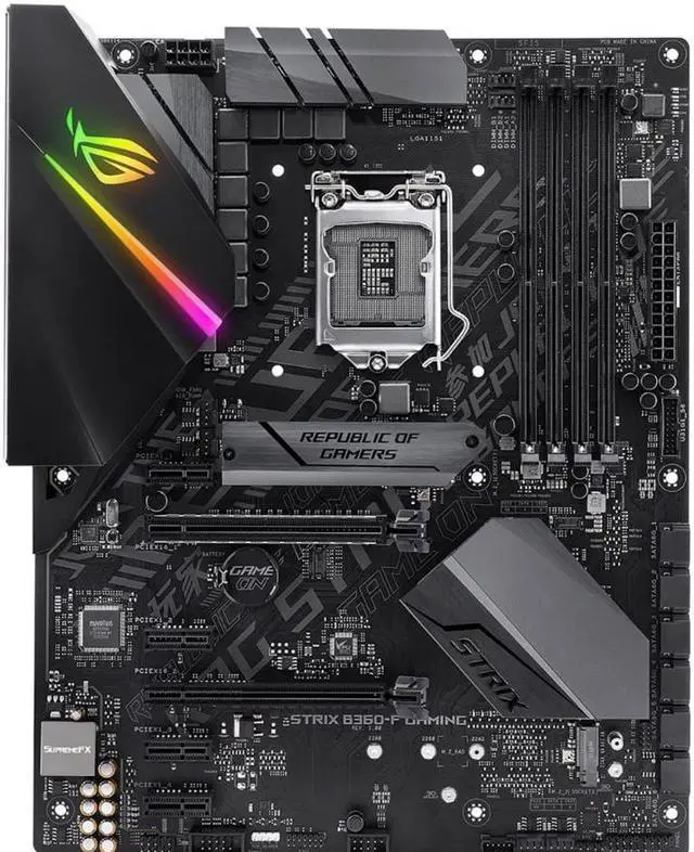 Main image of ROG Strix B360-F GAMING Desktop Motherboard - Intel Chipset - Socket H4 LGA-1151