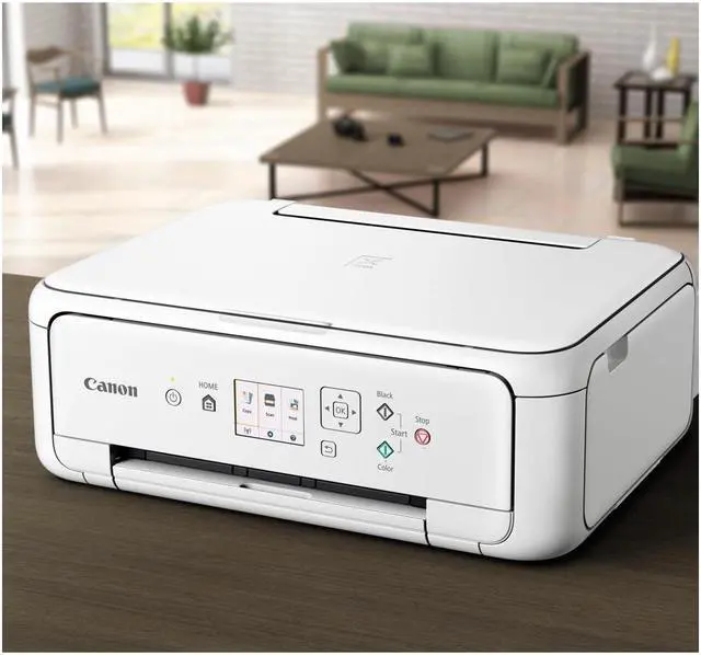 Alt view image 6 of 7 - Canon PIXMA TS5120 WH ESAT Approx. 13 ipm Black Print Speed 4800 x 1200 dpi Color Print Quality Bluetooth / USB / Wi-Fi InkJet MFC / All-In-One Color Inkjet Printer