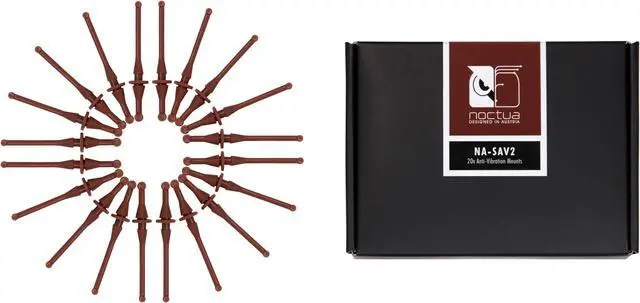 Main image of Noctua NA-SAV2, Anti-Vibration Mounts (20 pack, Brown)