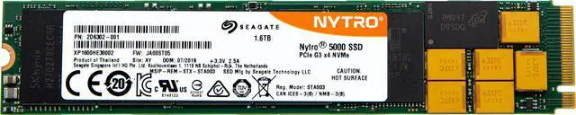 Main image of Seagate Nytro 5000 SSD 1600GB 3D cMLC PCIe Gen 3.0 x4 NVMe 1.2a M.2 22110 Internal Data Center Solid State Drive (XP1600HE30002)