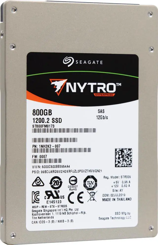 Main image of Seagate Nytro 1200.2 ST800FM0173 2.5" 800GB Dual 12Gb/s SAS eMLC Solid State Disk - Enterprise
