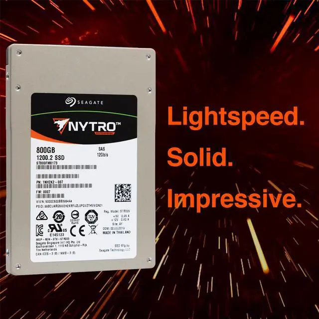 Alt view image 2 of 6 - Seagate Nytro 1200.2 ST800FM0173 2.5" 800GB Dual 12Gb/s SAS eMLC Solid State Disk - Enterprise