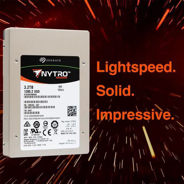 Alt view image 2 of 7 - Seagate 1200.2 ST3200FM0063 2.5" 3.2TB SAS 12Gb/s eMLC Solid State Disk