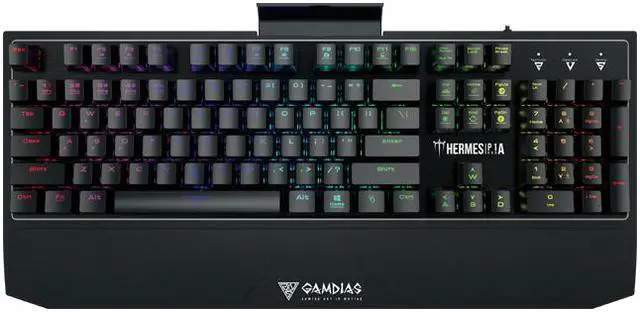 Alt view image 2 of 11 - GAMDIAS HERMES P1A RGB Mechanical Gaming Keyboard