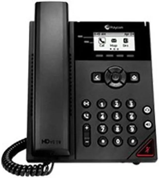 Alt view image 2 of 19 - Polycom VVX 150 2200-48810-025 Entry level IP Phone w/ 2 Line & SIP (VoIP)