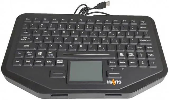 Alt view image 2 of 7 - Havis Rugged Keyboard with Integrated Touchpad
