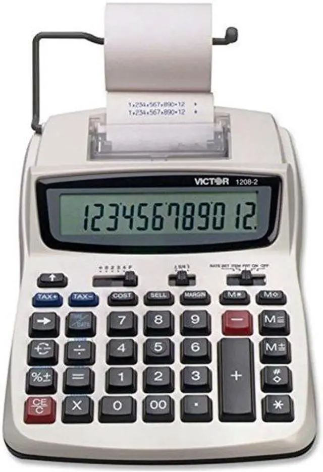 Alt view image 4 of 6 - VICTOR 1208-2 Portable Calculator,LCD,12 Digits