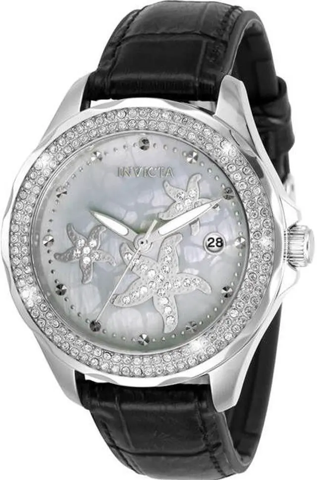 Alt view image 4 of 5 - Invicta Women's 32664 Wildflower Quartz 3 Hand Platinum Dial Watch