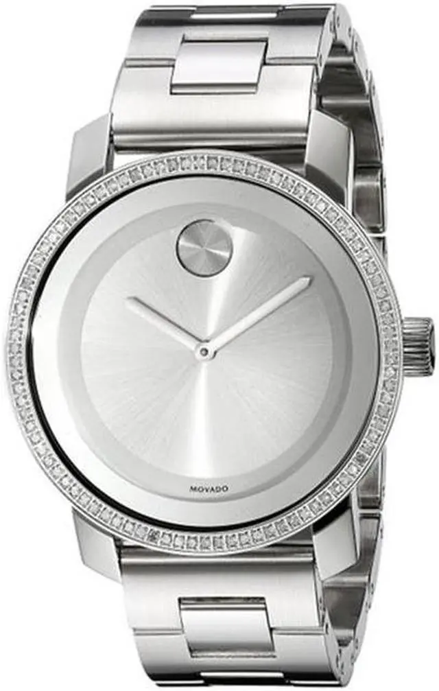 Alt view image 16 of 18 - Movado Bold Ladies Silver Dial Mirror Stainless Steel Swiss Quartz Watch 3600084