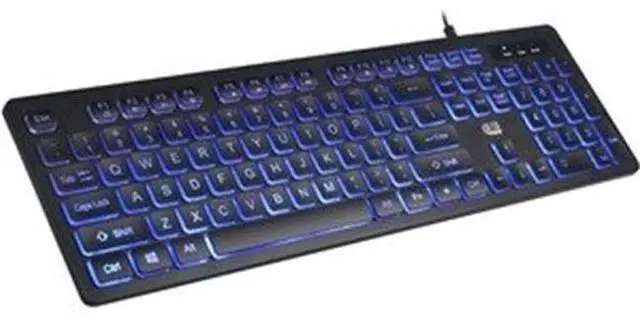 Alt view image 2 of 20 - ADESSO AKB-139EB ADESSO 2X LARGE PRINT , ON AND OFF ILLIMINATED BACKLIGHT USB KEYBOARD, INTERNE