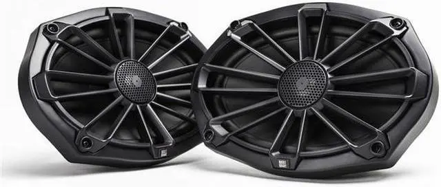 Alt view image 5 of 20 - MB Quart NP1-169 Nautic Premium Waterproof 6x9 Inch Marine Speakers (black, Pair) With 3 Grill Colors Included.