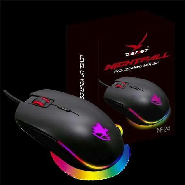 Alt view image 7 of 7 - Digifast Nightfall RGB Gaming Mouse NF24