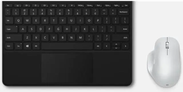 Alt view image 2 of 3 - Microsoft Bluetooth Ergonomic Mouse - Glacier with comfortable Ergonomic design, thumb rest, up to 15months battery life. Works with Bluetooth enabled PCs/Laptops Windows/Mac/Chrome computers