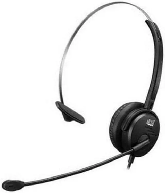 Alt view image 3 of 20 - Adesso Xtream P1 USB Wired Multimedia Headset with Microphone Monaural Over the Head Black XTREAMP1