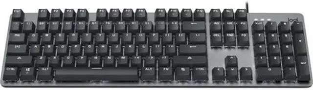 Alt view image 3 of 9 - Logitech K845 Mechanical Illuminated Keyboard, Strong Adjustable Tilt Legs, Full Size, Aluminum Top Case, 104 Keys, USB Corded, Windows (TTC Red Switches)