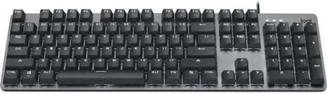 Alt view image 3 of 7 - Logitech K845 Mechanical Illuminated Keyboard, Strong Adjustable Tilt Legs, Compact Size, Aluminum Top Case, 104 Keys, USB Corded, Windows (Logitech Blue Switches)