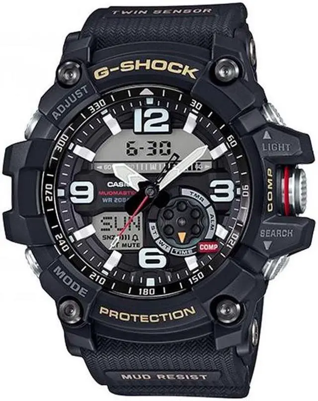 Alt view image 3 of 11 - Casio Men's Mudmaster Watch Quartz Mineral Crystal GG-1000-1A