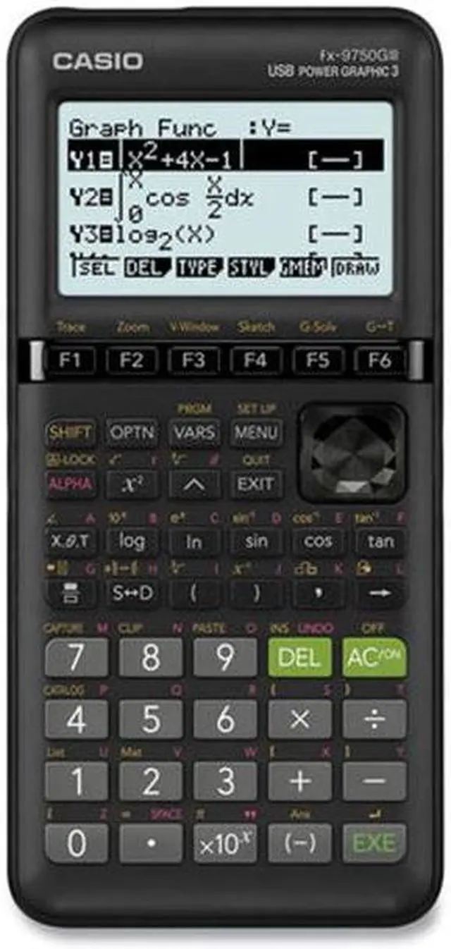Alt view image 5 of 16 - Casio FX-9750GIII Graphing Calculator Black