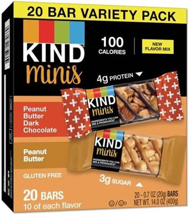Alt view image 3 of 10 - Minis, Peanut Butter Dark Chocolate Peanut Butter, 0.7 oz, 20/Pack 27967