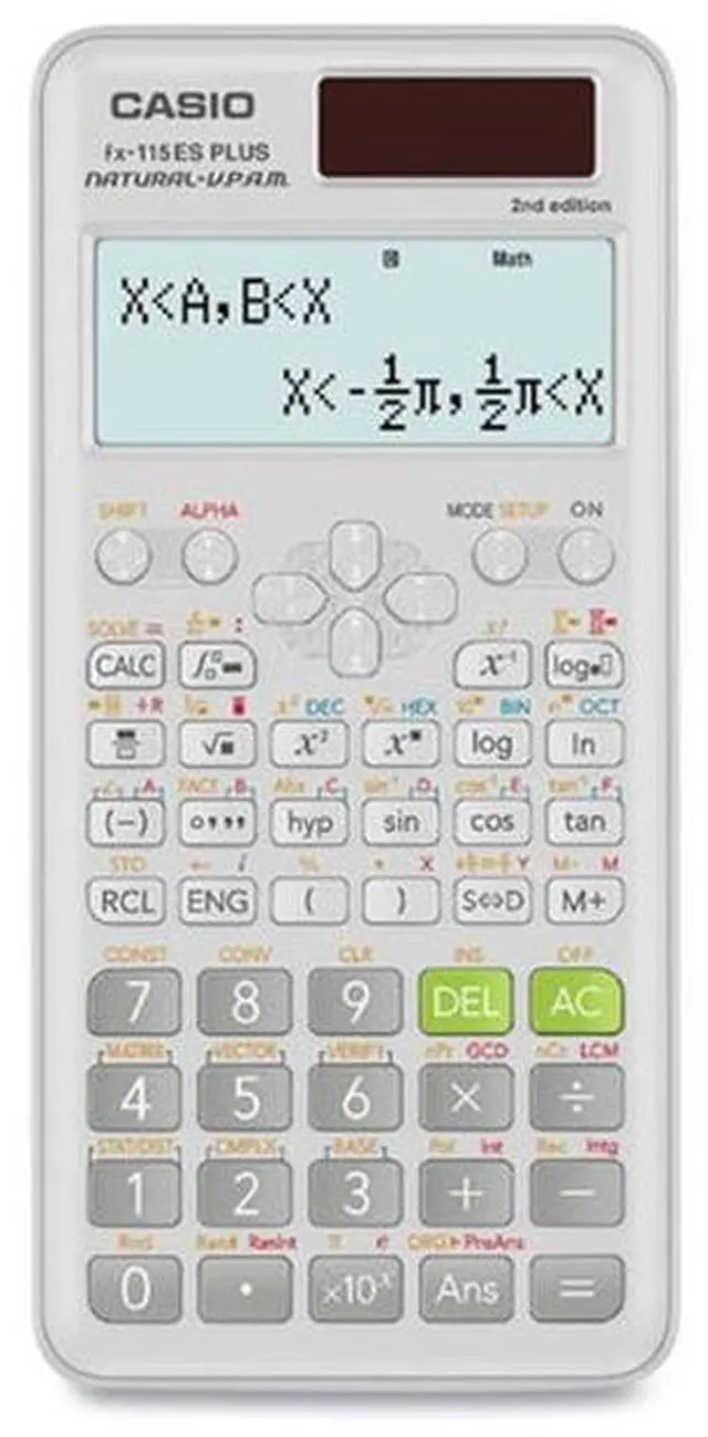 Alt view image 8 of 20 - Casio Calculator,Scientific,Wh FX115ESPLS2
