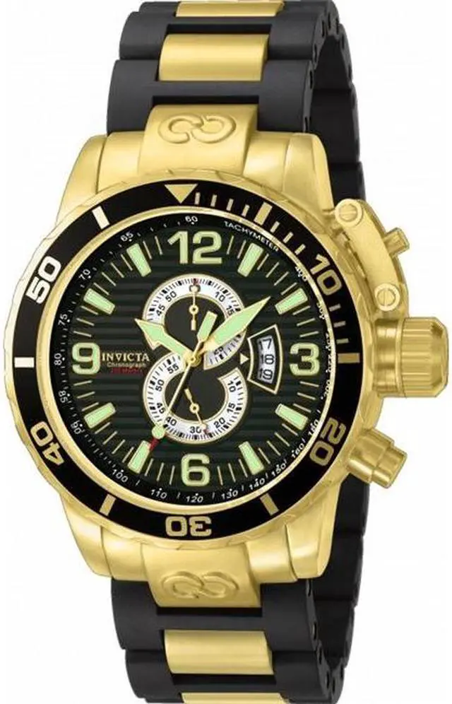 Alt view image 14 of 15 - Invicta Men's Corduba Chronograph Goldplated & Rubber