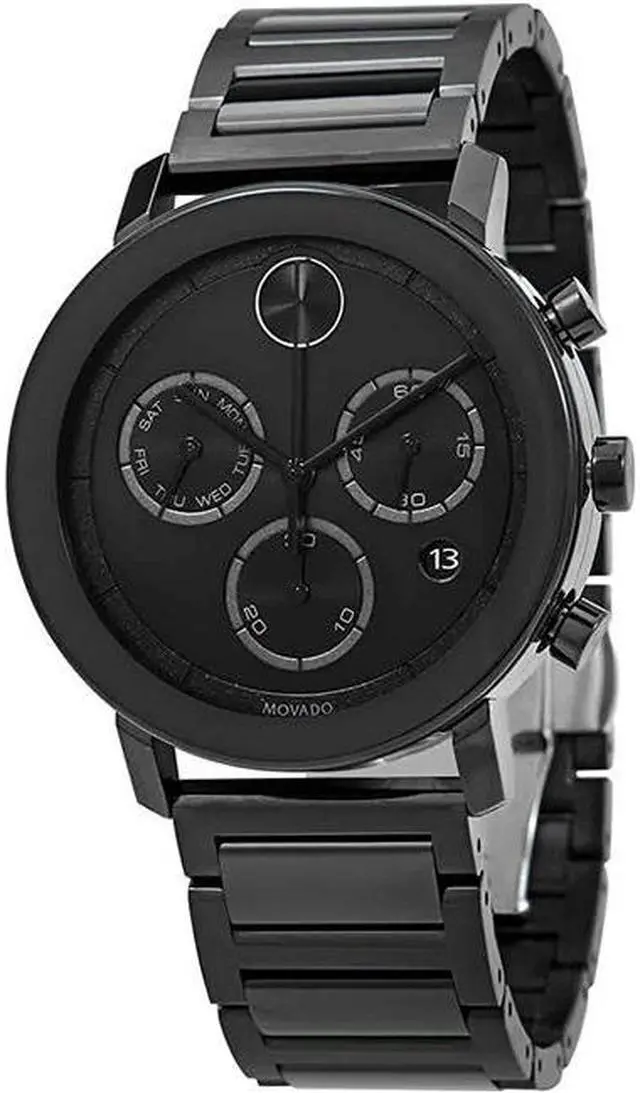 Alt view image 3 of 8 - Movado Bold Mens Black PVD Stainless Steel Swiss Quartz Watch 3600684