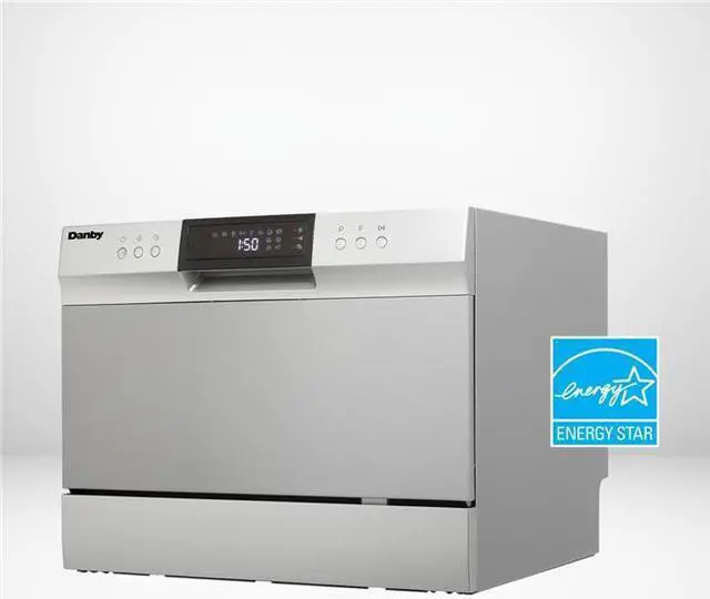Alt view image 12 of 13 - Danby DDW631SDB 6 Place Setting Countertop Dishwasher in Silver