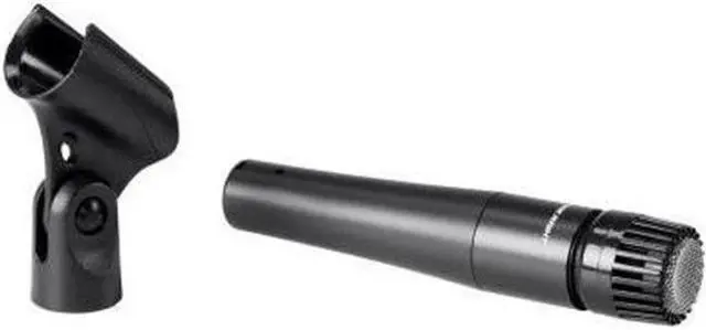 Alt view image 11 of 12 - Monoprice Performance Dynamic Instrument Microphone with Clip and Bag, Unidirectional Cardioid Pickup Pattern, For Guitars Amps, Drums, or Horns