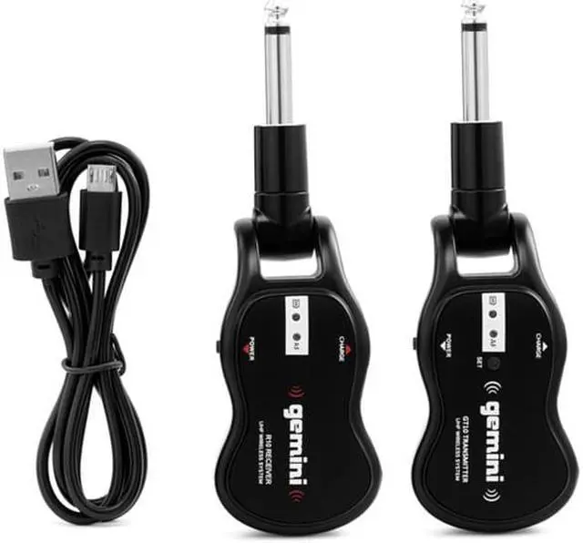 Alt view image 5 of 20 - Gemini GMUG100 UHF Wireless Guitar System