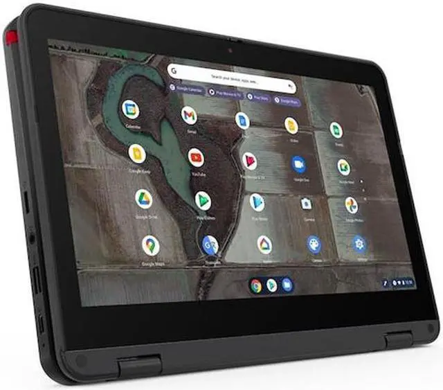 Alt view image 11 of 11 - Lenovo 500e Chromebook Gen 3 82JB0001US 11.6" Touchscreen Rugged 2 in 1 Chromebook - HD - 1366 x 768 - Intel Celeron N5100 Quad-core (4 Core) 1.10 GHz - 4 GB RAM - 32 GB Flash Memory - Gray