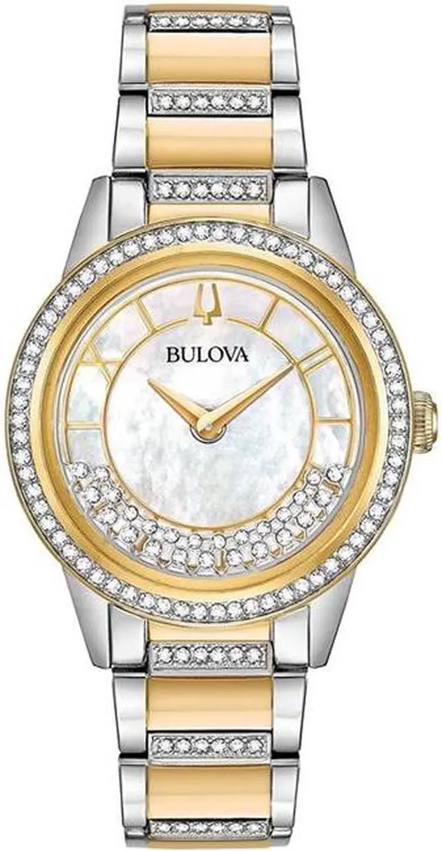 Alt view image 13 of 15 - Bulova TurnStyle Ladies Gold Plated Stainless Steel Quartz Watch 98L245