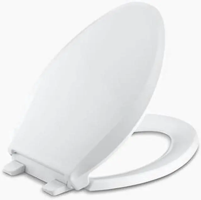 Main image of KOHLER K-7671-0 Toilet Seat, With Cover, Plastic, Elongated, White