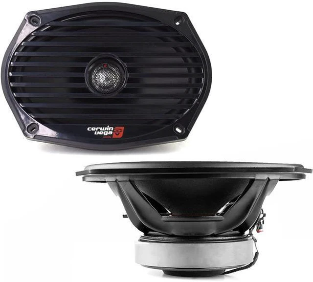 Alt view image 9 of 9 - Cerwin-Vega ST69CX 6" x 9" 250W Max / 125W RMS 2-Way Marine Coaxial Speakers (Pair), Black