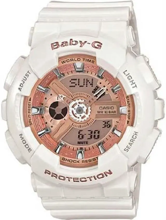 Alt view image 8 of 8 - Casio Baby-G White Ani-Digi 3D Watch BA110-7A1
