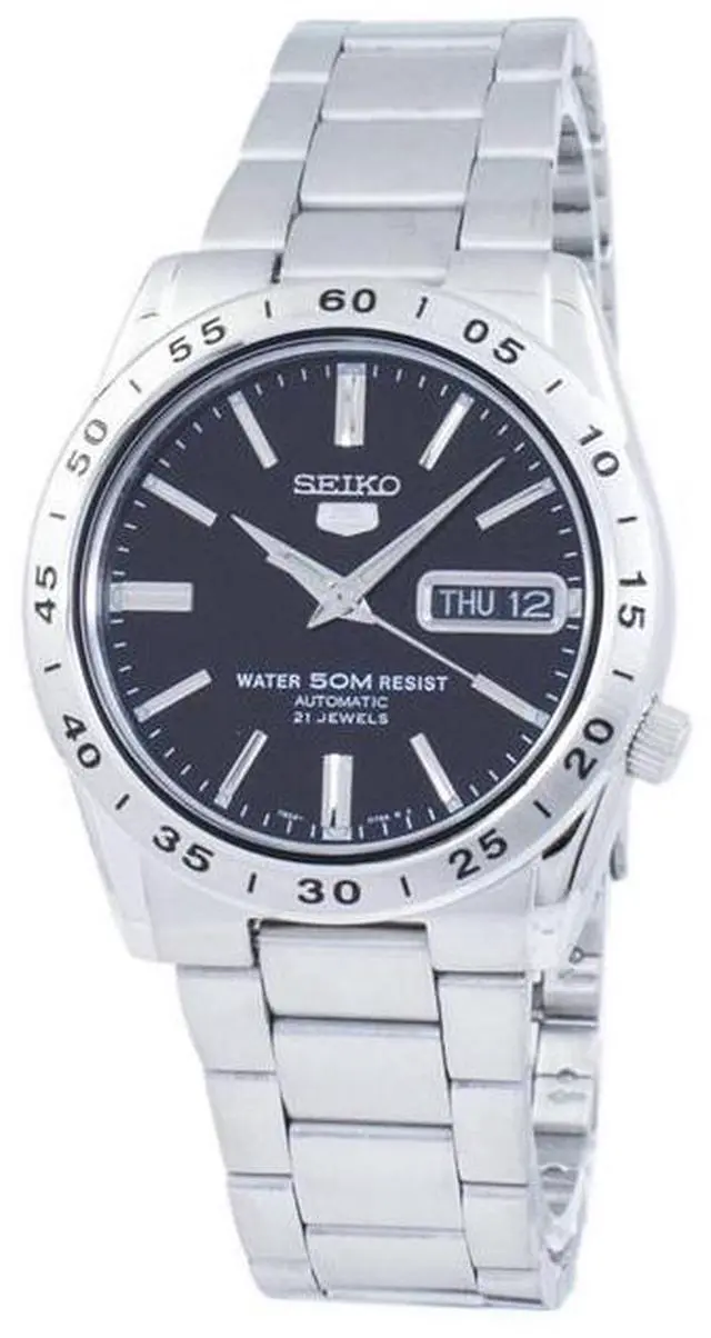 Alt view image 9 of 13 - Seiko 5 Automatic Black Watch SNKE01K1