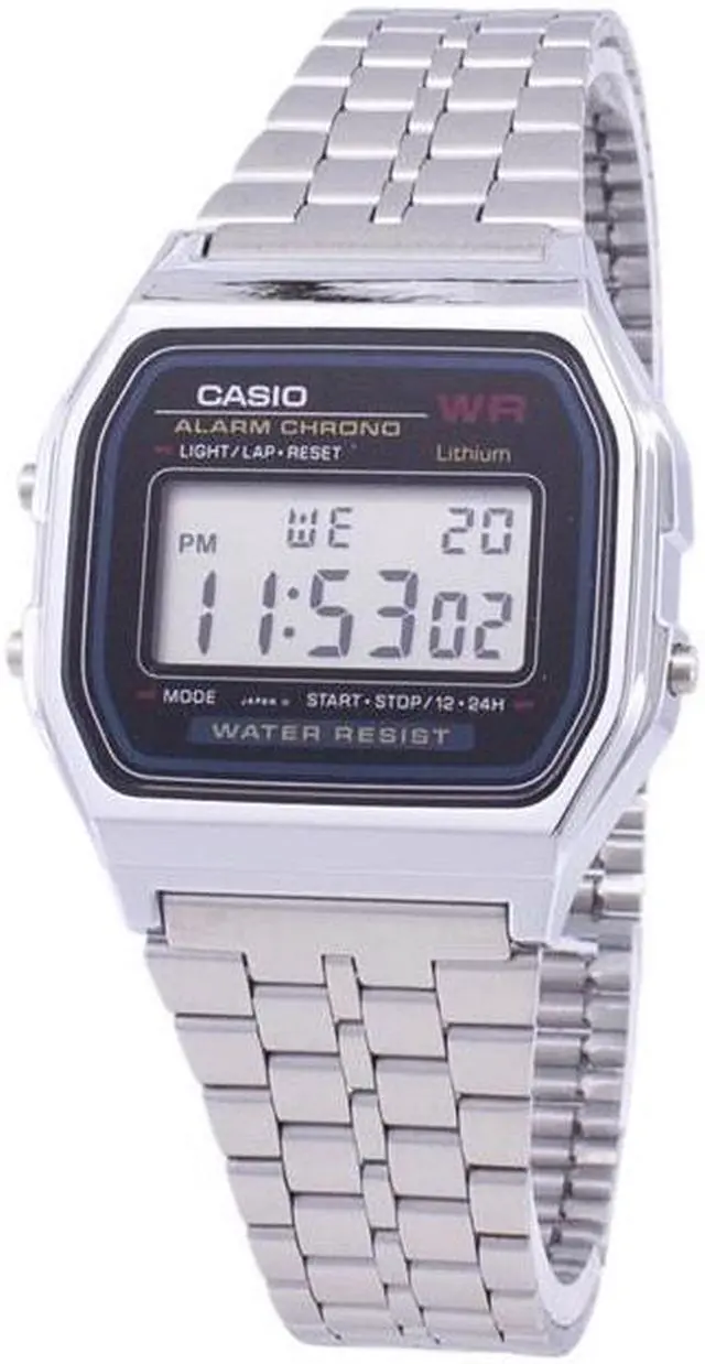 Alt view image 5 of 10 - Casio A159W-N1Df Classic Digital Bracelet Watch