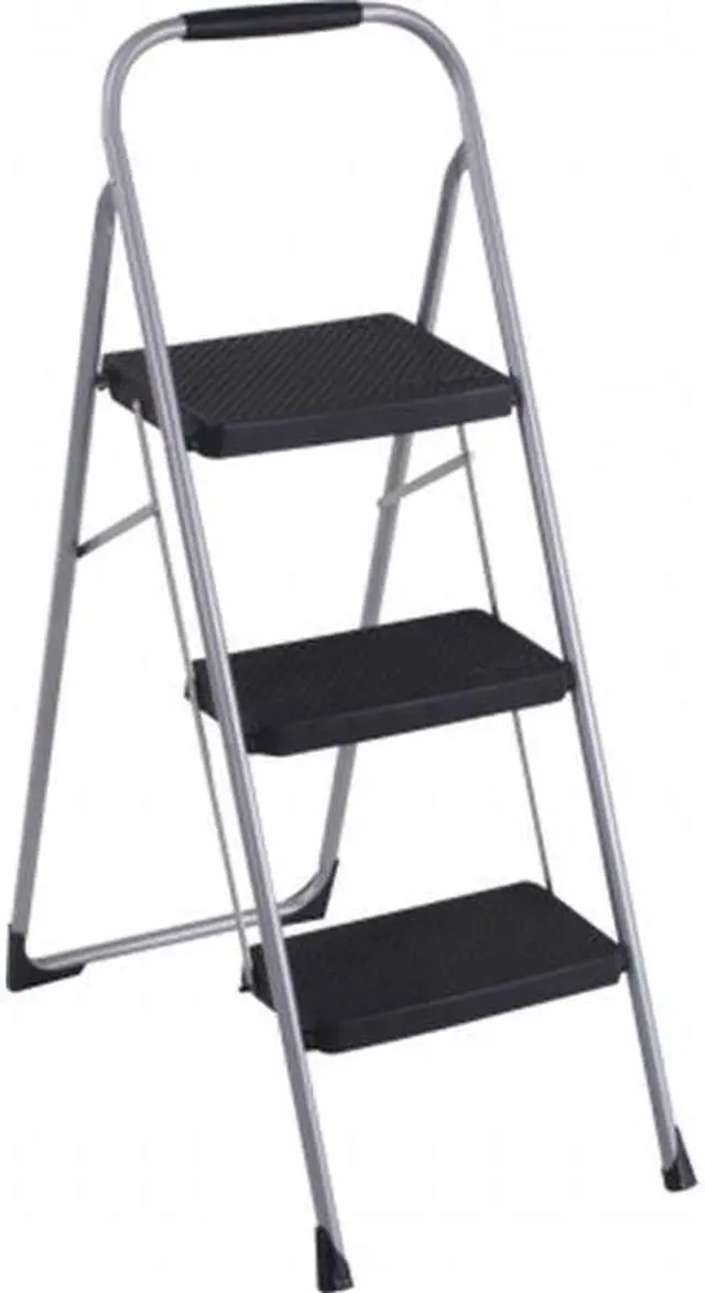 Alt view image 4 of 5 - Cosco Stepstool,3 Step,Fldg,Pm 11-408PBL1E