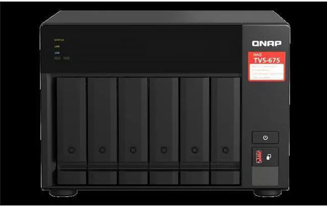 Alt view image 6 of 7 - QNAP TVS-675 8-bay NAS/iSCSI IP-SAN, ZhaoXin KX-U6580 8C 2.5GHz, 8GB RAM, two 2.5GbE, 10G-ready TVS-675-8G-US