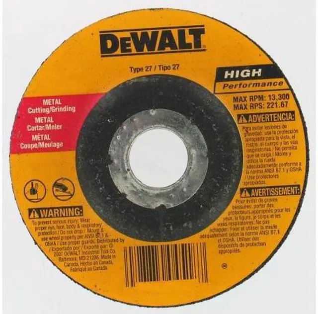 DEWALT Metall-Schneidscheibe 4-1/2 Zoll - Hochleistungsschneider Für Metall