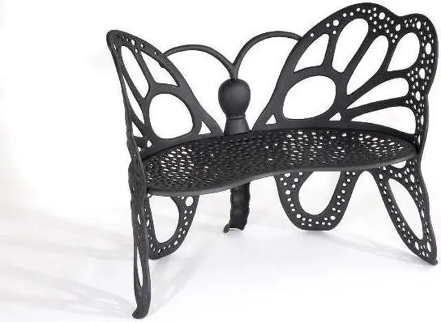 Main image of Flower House FHBFB06 Butterfly Bench - Black