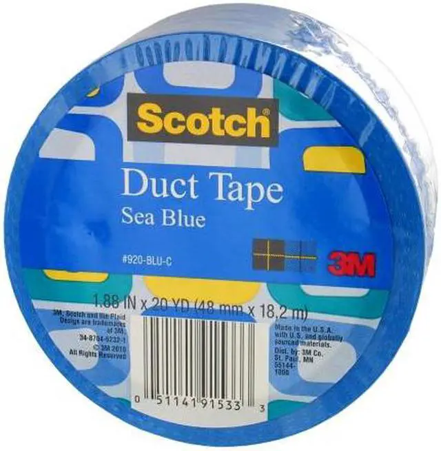 Main image of 3m 20 Yards Sea Blue Duct Tape  920-BLU-C
